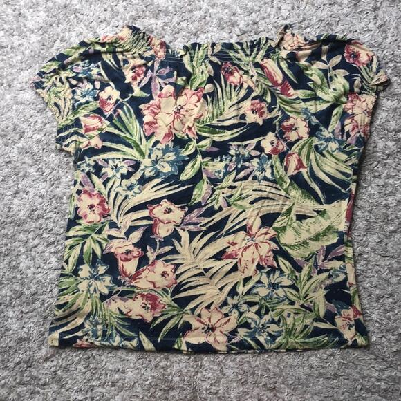 Chaps floral short sleeve top - Picture 4 of 5